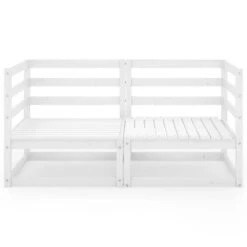 VidaXL Tuinbank 2-zits Massief Grenenhout Wit -Leenbakker Winkel 1000060797 0102