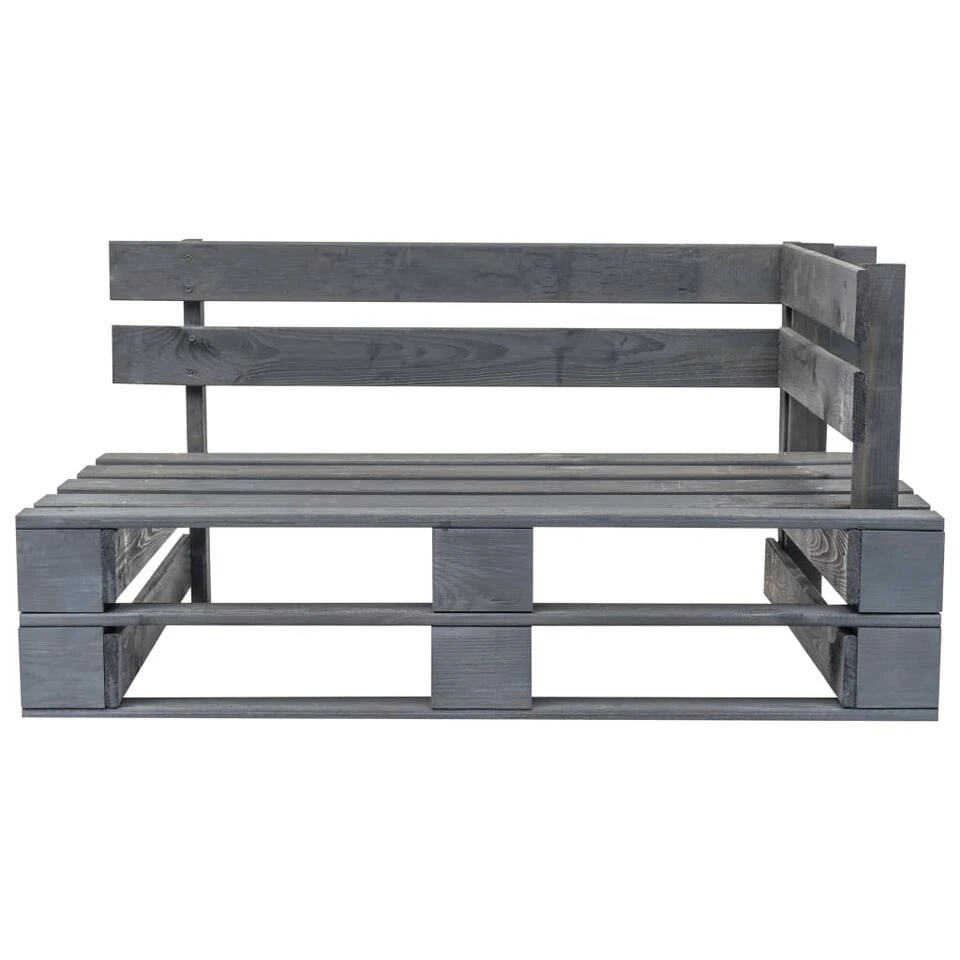 VidaXL Tuinbank Met Zandkleurige Kussens Pallet Grenenhout 4 VidaXL Tuinbank Met Zandkleurige Kussens Pallet Grenenhout - Afbeelding 4