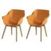 Set Van 2- Hartman Sophie Studio Diningstoel-Indian Orange- Teak Poot