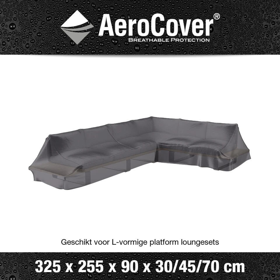 Aerocover Platform Loungesethoes 325x255 Cm - Rechts 2 Aerocover Platform Loungesethoes 325x255 Cm - Rechts - Afbeelding 2