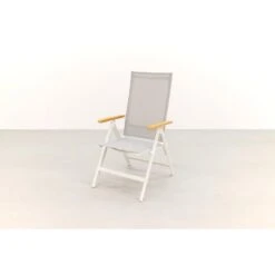 Hartman Napoli Verstelbare Tuinstoel - Teak Armleuning - Wit 7 Hartman Napoli Verstelbare Tuinstoel - Teak Armleuning - Wit -Leenbakker Winkel 1000074462 0103