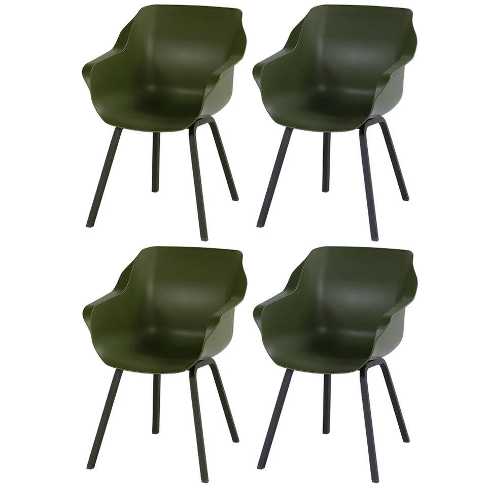Hartman Sophie Element Dining Armstoel- Moss Groen - 4 St. 1 Hartman Sophie Element Dining Armstoel- Moss Groen - 4 St.