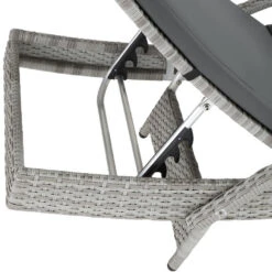 Tectake - Ligbed Océane- 5-voudig Verstelbare Rugleuning-lichtgrijs -Leenbakker Winkel 1000077826 0103