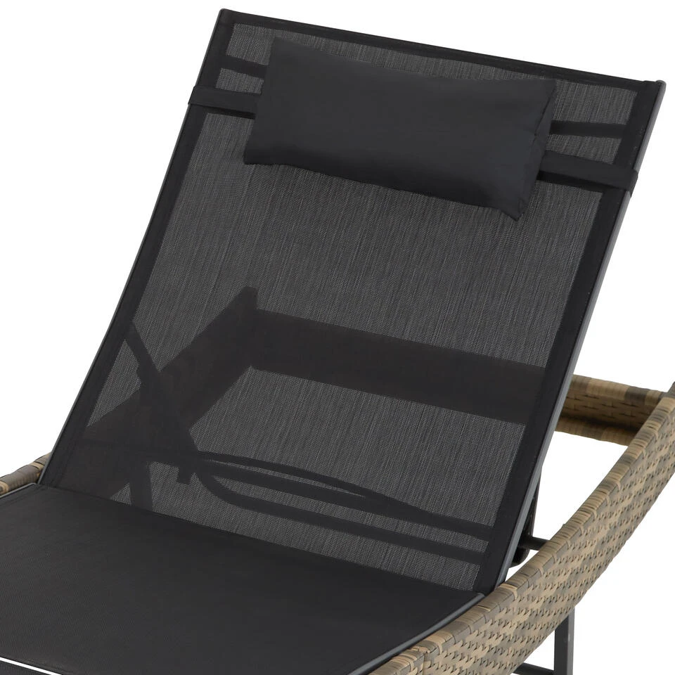 Tectake - Ligbed Delphine- 211 Cm Lang - Natuur 4 Tectake - Ligbed Delphine- 211 Cm Lang - Natuur - Afbeelding 4