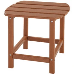 Tectake - 2 Tuinstoelen Janis Met Tafel - Houtlook - Bruin -Leenbakker Winkel 1000078051 0103