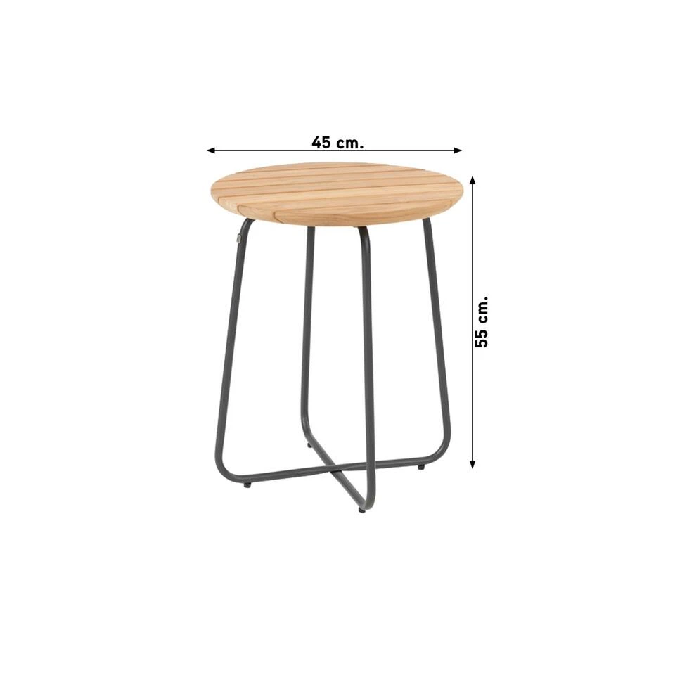 4 Seasons Verdi Ronde Salontafel Teak 73 Cm 2 4 Seasons Verdi Ronde Salontafel Teak 73 Cm - Afbeelding 2