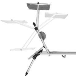 Tectake - Ligbed Lorella - Aluminium- Grijs Gemeleerd -Leenbakker Winkel 1000082531 0103