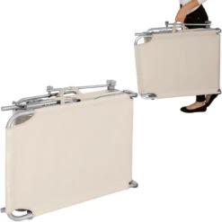 Tectake - 2 Ligbedden Met Zonnedak Beige 7 Tectake - 2 Ligbedden Met Zonnedak Beige -Leenbakker Winkel 1000083237 0103