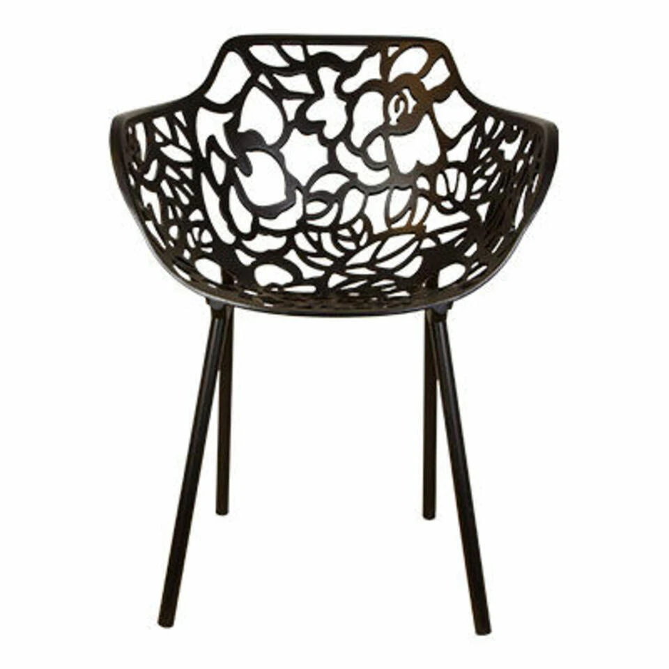 DS4U - Cast Magnolia Stoel Met Arm Zwart 1 DS4U - Cast Magnolia Stoel Met Arm Zwart