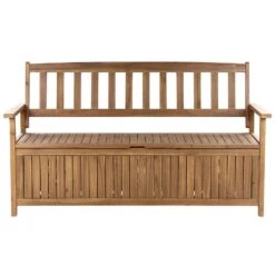 Beliani Tuinbank SOVANA - Lichte Houtkleur Acaciahout