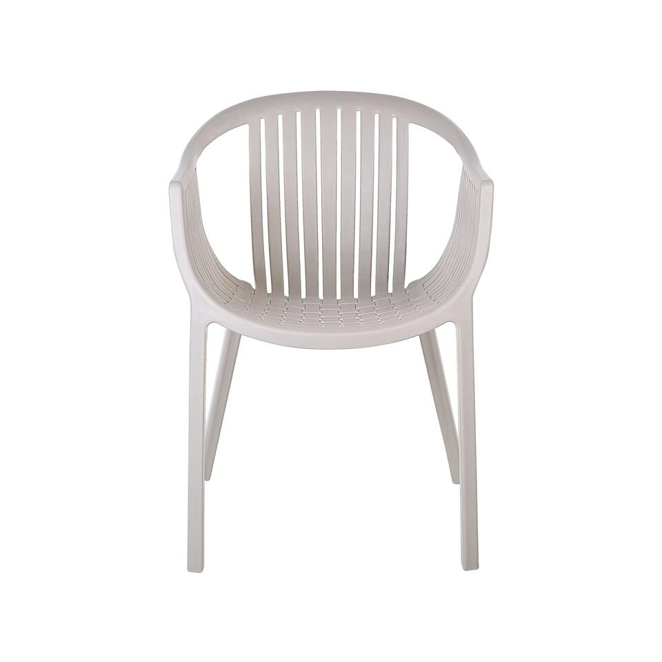 Beliani Eetkamerstoel NAPOLI - Beige Synthetisch Materiaal 4 Beliani Eetkamerstoel NAPOLI - Beige Synthetisch Materiaal - Afbeelding 4