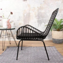 DS4U® Modo Rieten Lounge - Wicker - Zwart 6 DS4U® Modo Rieten Lounge - Wicker - Zwart -Leenbakker Winkel 1000088186 0102