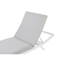 Beliani Tuinligstoel AMELIA - Grijs Textiel, Aluminium 7 Beliani Tuinligstoel AMELIA - Grijs Textiel, Aluminium -Leenbakker Winkel 1000088224 0104