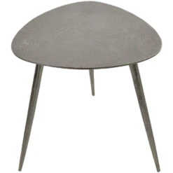 Shine Bijzettafel Brush - Aluminium - Grijs