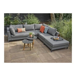 Exotan Bijzettafels Binnen/Buiten - Teak - Antraciet - Set Van 2 -Leenbakker Winkel 1000088978 0102