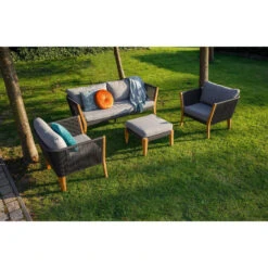 Exotan 3-Zits Tuinbankje San Remo - Teak - Grijs - 70x180x76 5 Exotan 3-Zits Tuinbankje San Remo - Teak - Grijs - 70x180x76 -Leenbakker Winkel 1000089024 0102