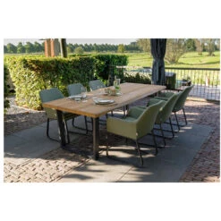 Exotan Fauteuil Buiten Plaza - Aluminium - Groen - Set Van 2 -Leenbakker Winkel 1000090468 0102