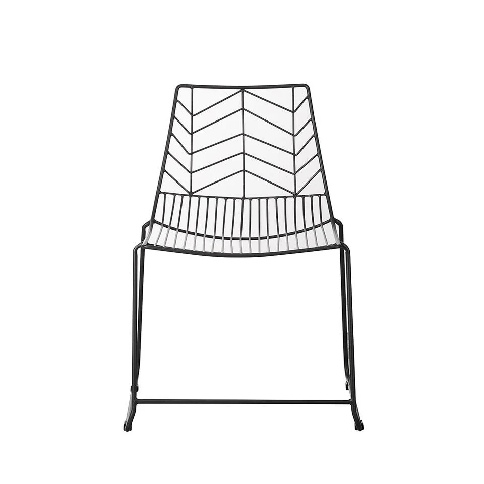 Dining Tuinstoel Millie Bewerkt Metaal Zwart - 56x59x81 Cm - Metaal - Zwart 2 Dining Tuinstoel Millie Bewerkt Metaal Zwart - 56x59x81 Cm - Metaal - Zwart - Afbeelding 2