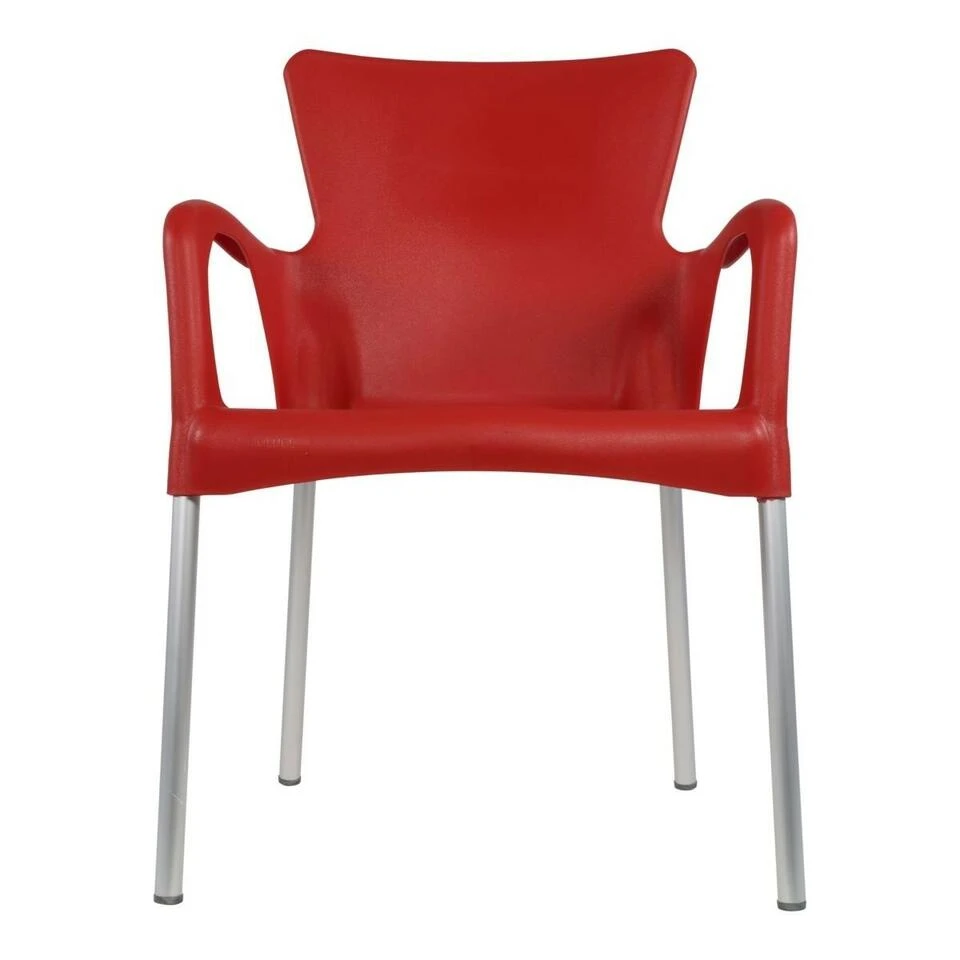 Bella Terrasstoel - Kunststof - Rood 3 Bella Terrasstoel - Kunststof - Rood - Afbeelding 3
