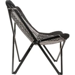 Aztec Vlinderstoel Zwart/wit - Stof - Zwart -Leenbakker Winkel 1000094343 0103