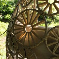 Flower Hangstoel Naturel - Wicker - Bruin -Leenbakker Winkel 1000094365 0103