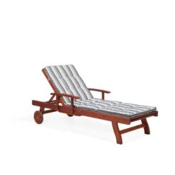 Beliani Tuinligstoel MARLBORO / JAVA / TOSCANA - Donkere Houtkleur Acaciahout