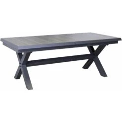 Sens-Line - Monaco Keramiek - Uitschuifbare Tuintafel - 167-207cm - Antraciet