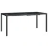 VidaXL - Tuintafel - Antraciet - Staal - 165 X 80 X 72 Cm