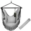 Tectake Hangstoel Malika, Boho-stijl, Draagkracht 150kg, Grijs