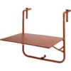 Pro Garden Balkon Tafel - Metaal - Mat Terracotta - 60 X 43 Cm