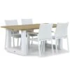 Dining Tuintafel Vierkant 90 X 90 Cm Aluminium/HPL Grijs Porto