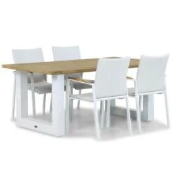 Dining Tuintafel Vierkant 90 X 90 Cm Aluminium/HPL Grijs Porto