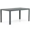 Dining Tuintafel Rechthoekig 150 X 85 Cm Aluminium Grijs Venustas