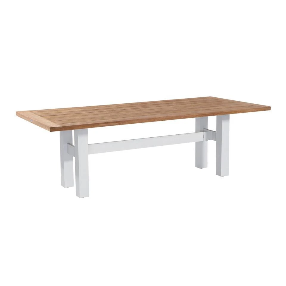 Hartman Heron Dining Tuintafel 240x100 Cm. - Wit/Teak 1 Hartman Heron Dining Tuintafel 240x100 Cm. - Wit/Teak