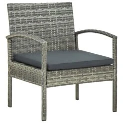 VidaXL - Tuin Fauteuil - Grijs - Poly Rattan