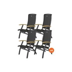 Set Van 4 - Hartman Da Vinci Verstelbare Stoel - Teak