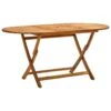 VidaXL - Tuintafel Inklapbaar - Bruin - Massief Acaciahout - 160 X 85 X 75 Cm
