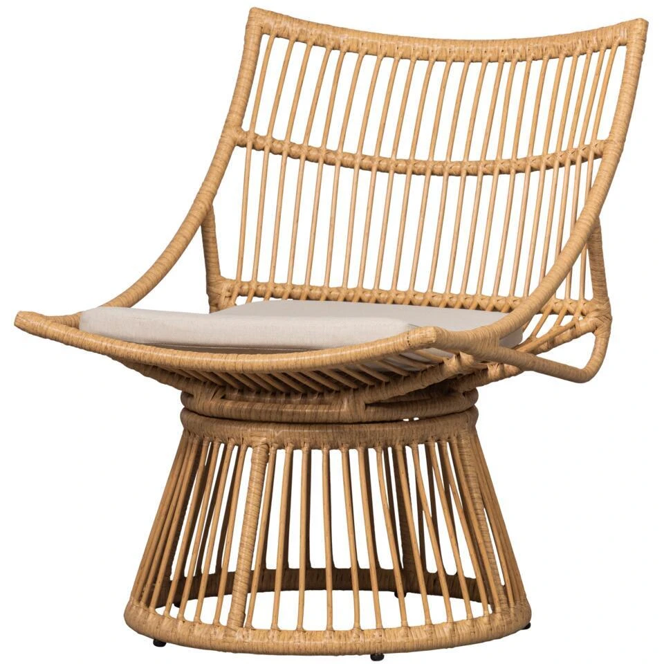 WOOOD Fauteuil Alatna - Wicker - Naturel - 80x64x53 1 WOOOD Fauteuil Alatna - Wicker - Naturel - 80x64x53