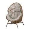 Lisomme Ayla Rattan Tuin Loungestoel Beige - Met Zitkussens