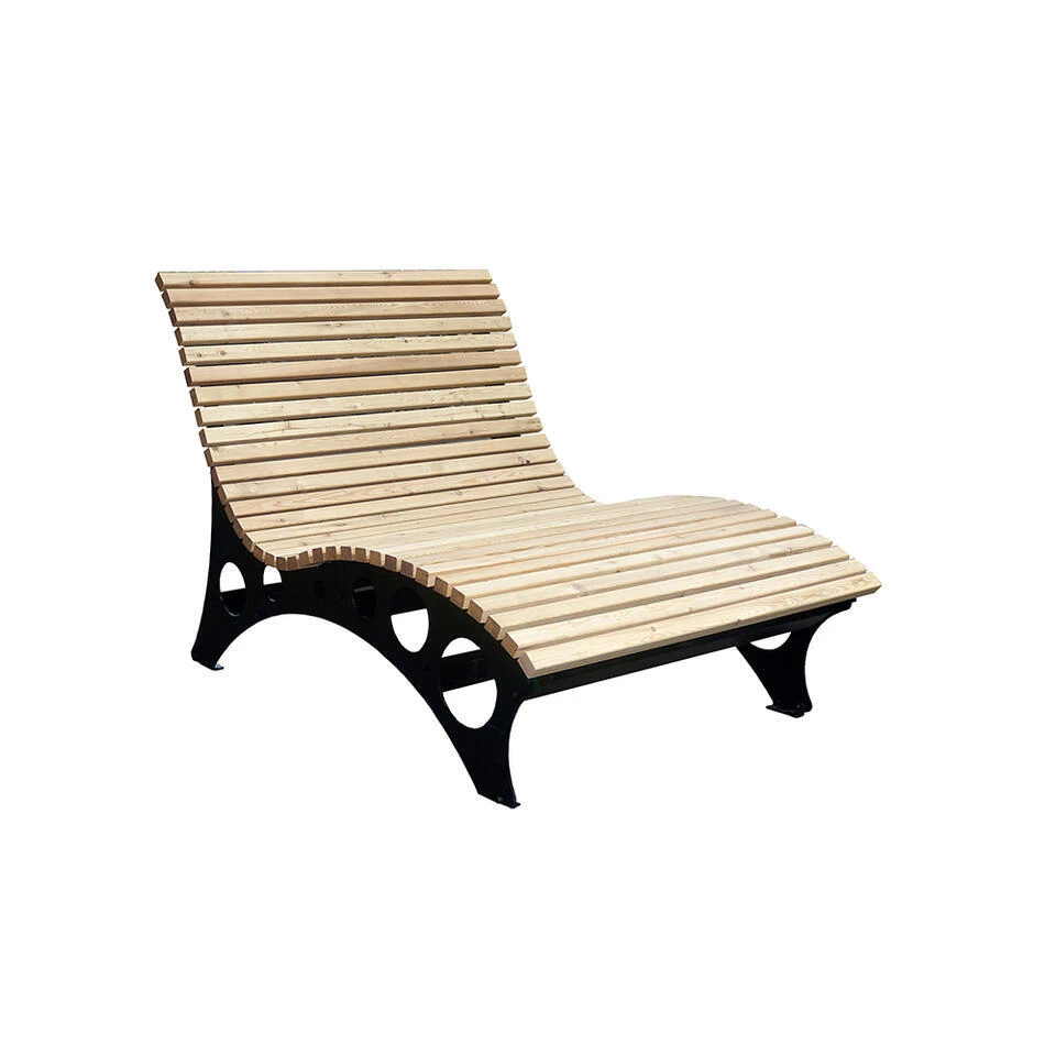 Merkloos HOME DELUXE TAIGA Ligstoel Van Geribbeld Hout 1 Merkloos HOME DELUXE TAIGA Ligstoel Van Geribbeld Hout