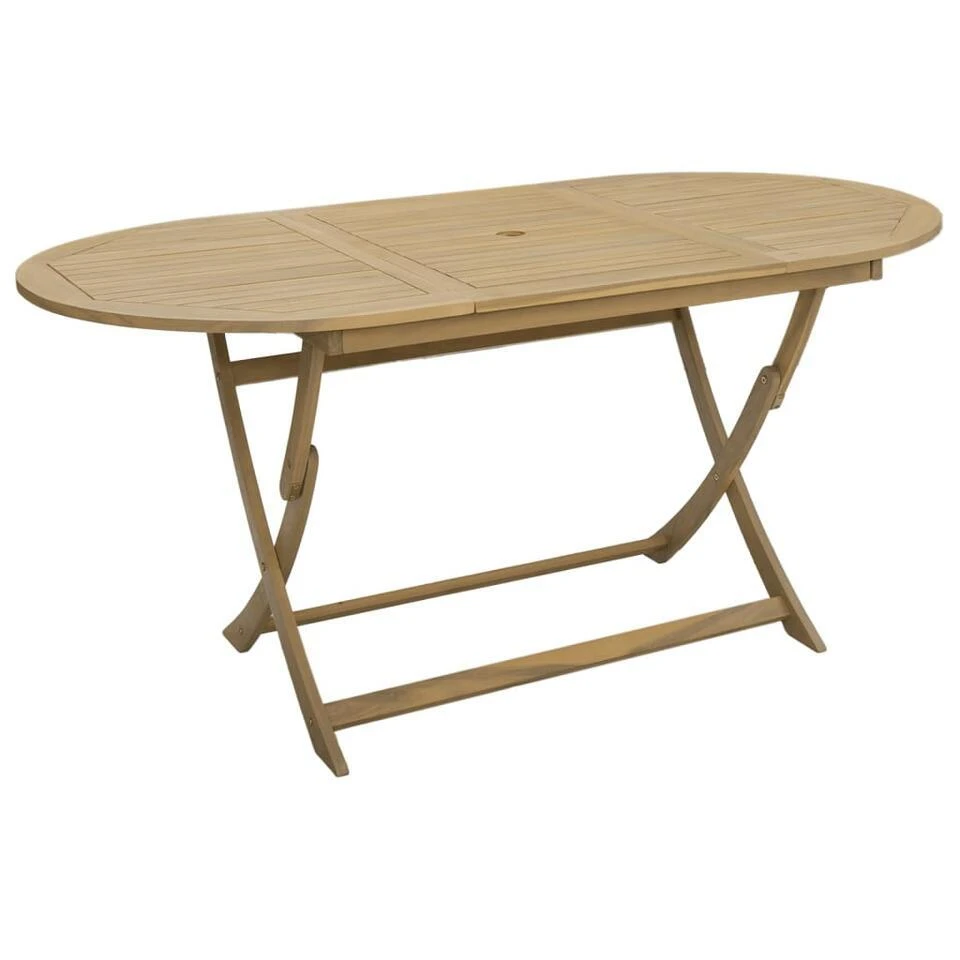 VidaXL - Tuintafel Inklapbaar - Bruin - Acaciahout - 160 X 85 X 75 Cm 1 VidaXL - Tuintafel Inklapbaar - Bruin - Acaciahout - 160 X 85 X 75 Cm