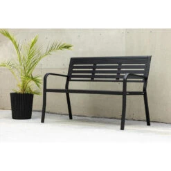 Svea - Layla Tuinbank - 125 Cm - Zwart