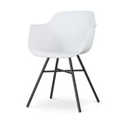 Nolon Noa-Puk Kunststof Wit - Zwart Onderstel