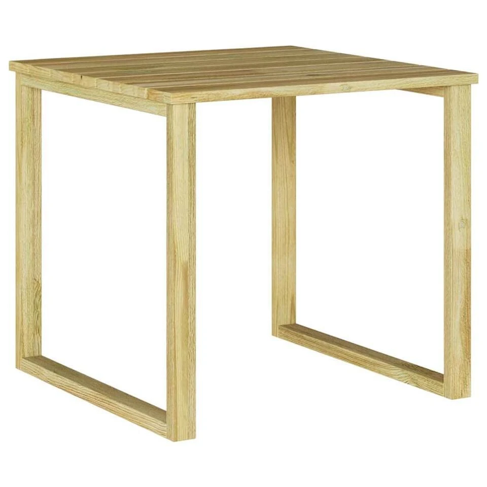 VidaXL - Buiten Tafel - Bruin - Geïmpregneerd Grenenhout - 50,5 X 50,5 X 46 Cm 1 VidaXL - Buiten Tafel - Bruin - Geïmpregneerd Grenenhout - 50,5 X 50,5 X 46 Cm