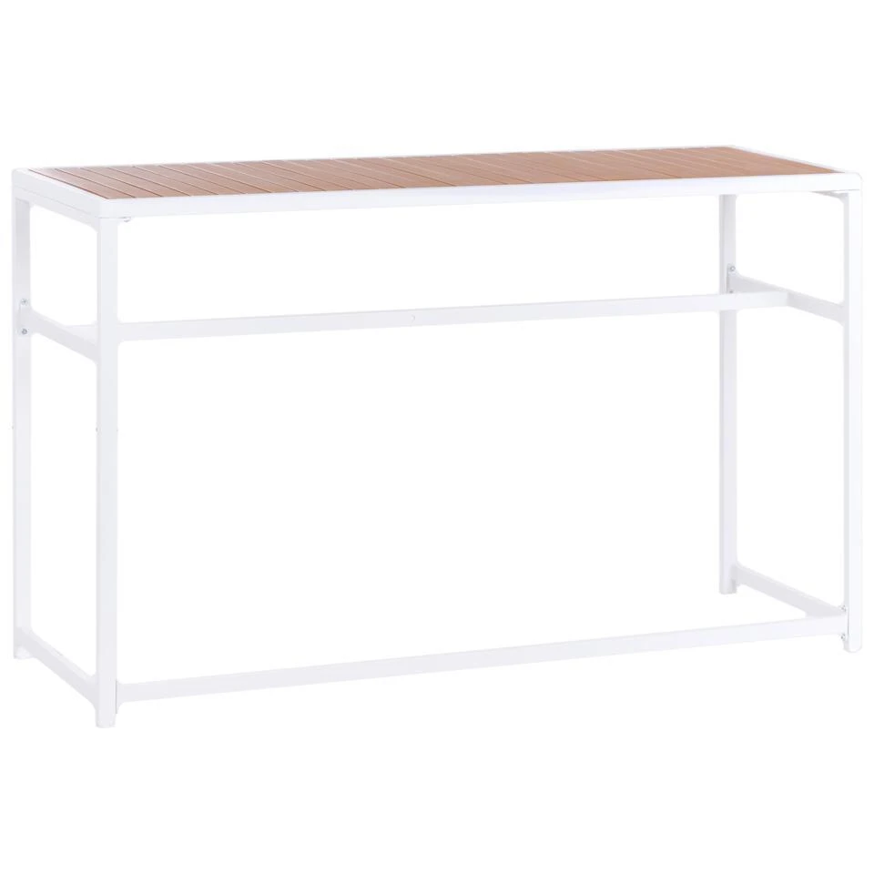 AVETRANA - Tuintafel - Wit - 150 X 50 Cm - Staal 1 AVETRANA - Tuintafel - Wit - 150 X 50 Cm - Staal