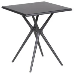 PIAVE - Tuintafel - Zwart - 70 X 70 Cm - Synthetisch Materiaal