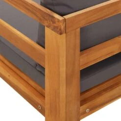 VidaXL - Ligbed Met 1 Armleuning - Grijs - Acaciahout 23 VidaXL - Ligbed Met 1 Armleuning - Grijs - Acaciahout -Leenbakker Winkel 123a9f394e2849e79f840e2a9b760bbe