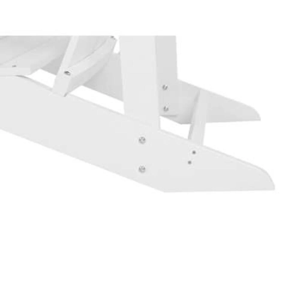 Beliani Tuinstoel ADIRONDACK - Wit Kunsthout 3 Beliani Tuinstoel ADIRONDACK - Wit Kunsthout - Afbeelding 3