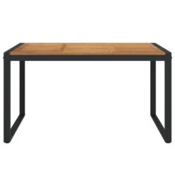 VidaXL - Tuintafel Met U-vormige Poten - Bruin - Acaciahout - 140 X 80 X 75 Cm -Leenbakker Winkel 139f6ff9a0b442fd936ec0ebfa3e80c8