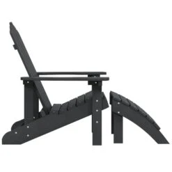 VidaXL - Tuinstoel Adirondack - Antraciet - Polyetheen - Met Voetenbank -Leenbakker Winkel 140ca16251bb4b0580df1062a32d26ef
